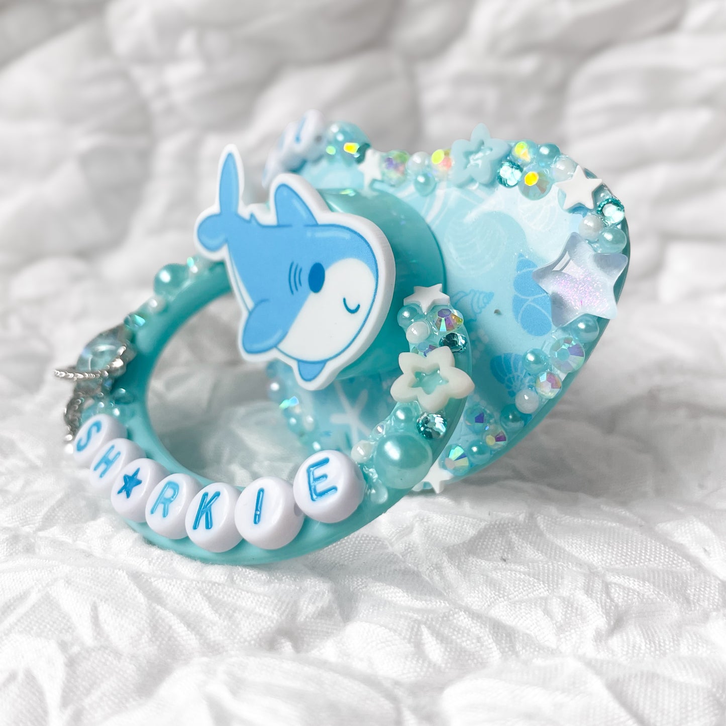 Lil Sharkie Remake (All Pink with Blue Accents)